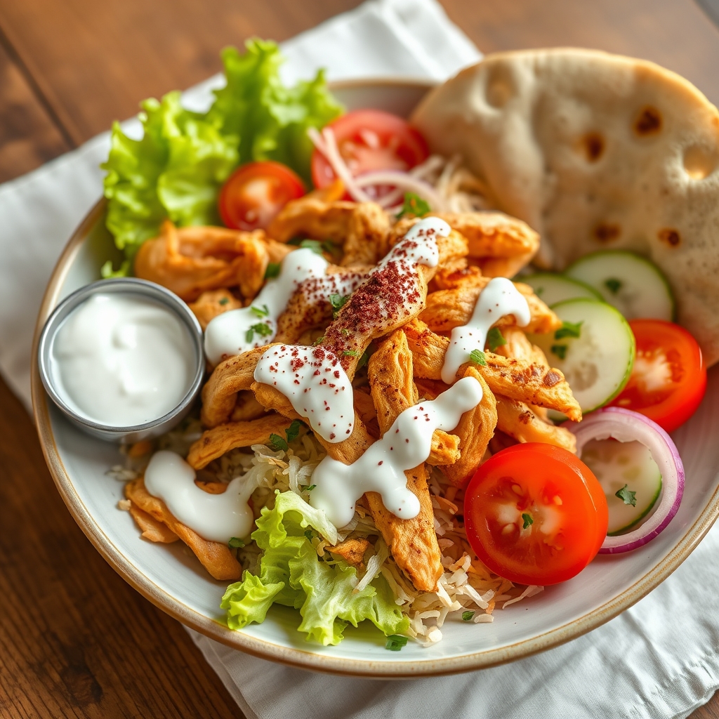 Hähnchen-Döner-Teller