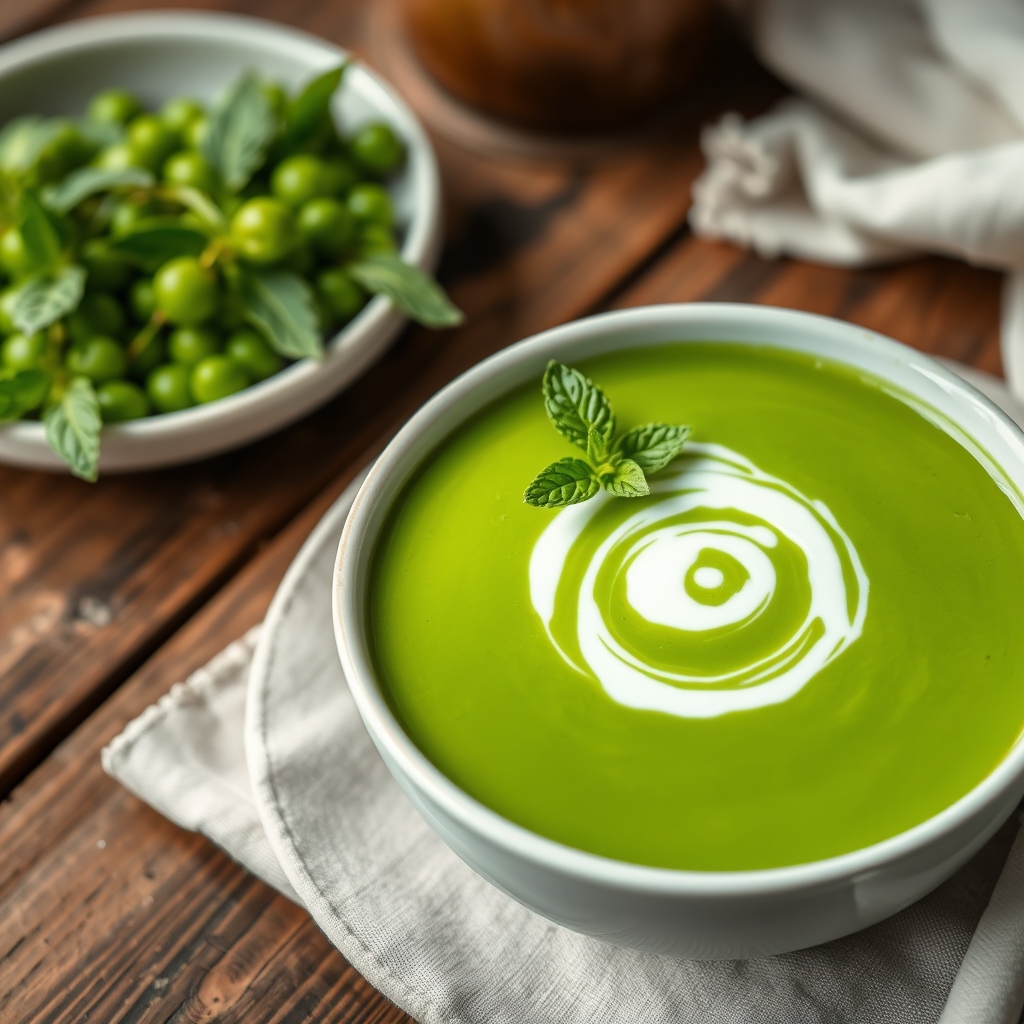 Erbsen-Minz-Suppe