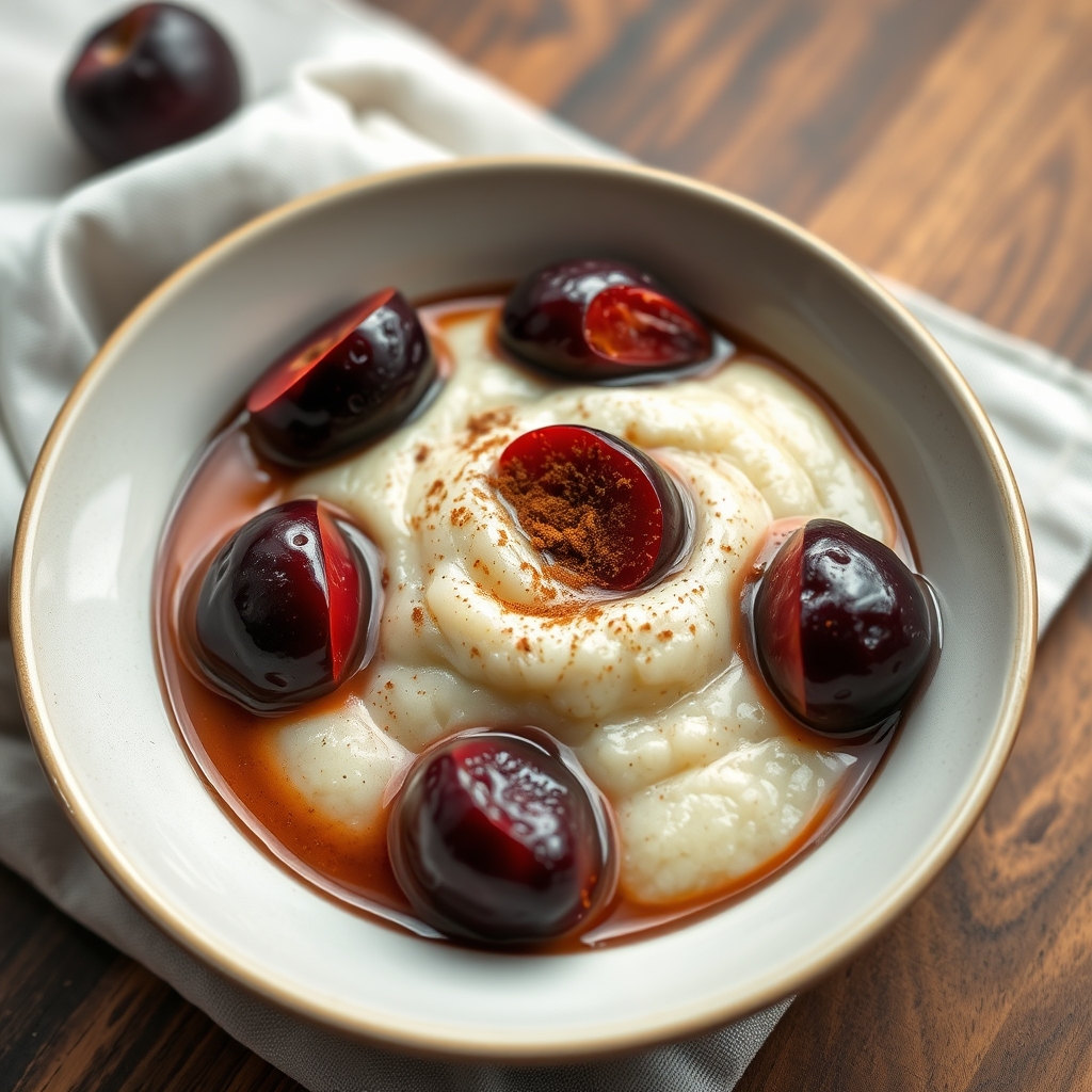 Grießbrei mit Zwetschgenröster