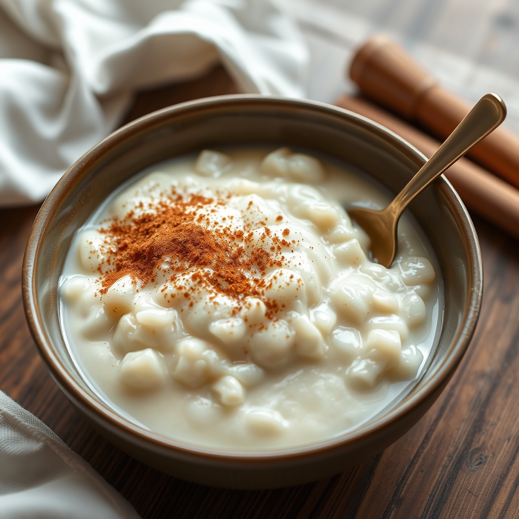 Milchreis mit Zimt und Zucker