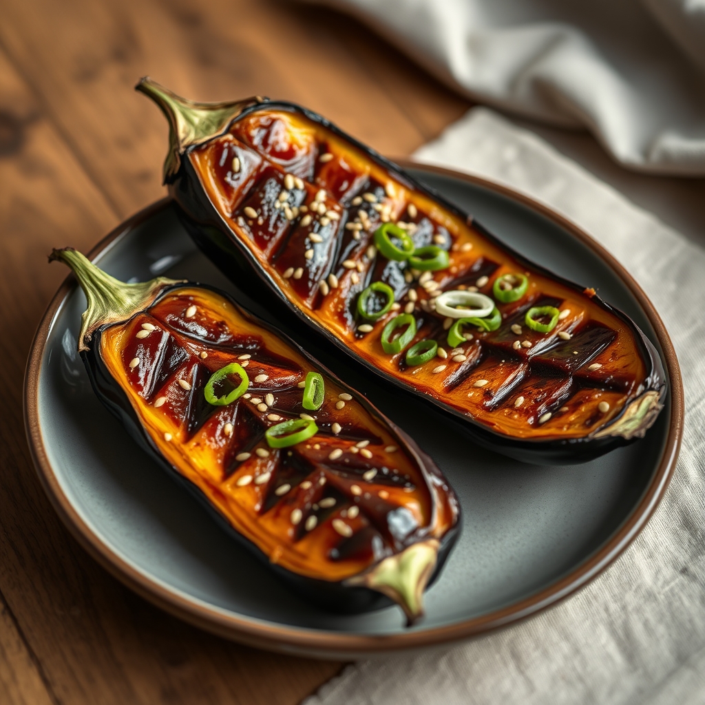 Miso Glazed Eggplant