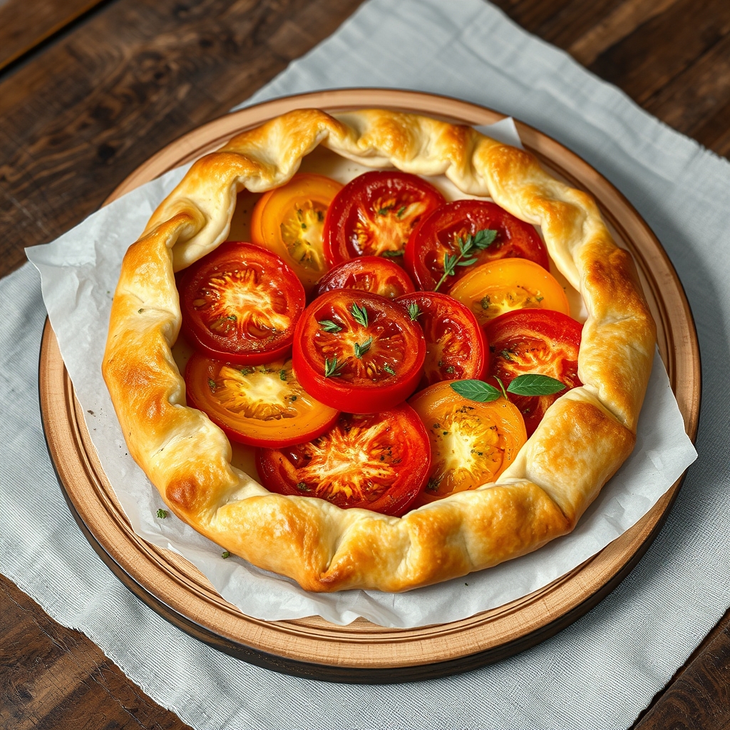 Rustic Heirloom Tomato Galette