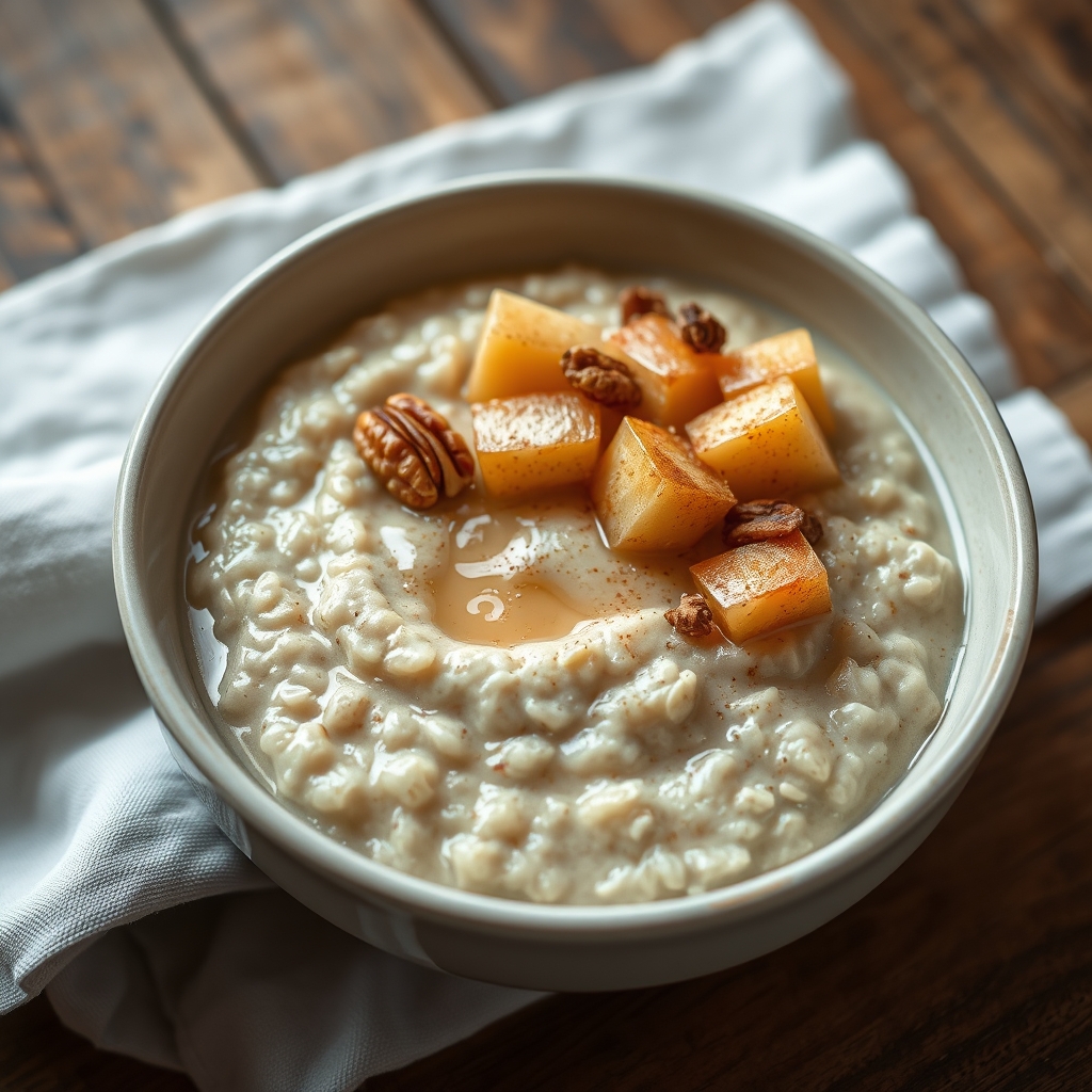 Zimt-Porridge mit Apfel