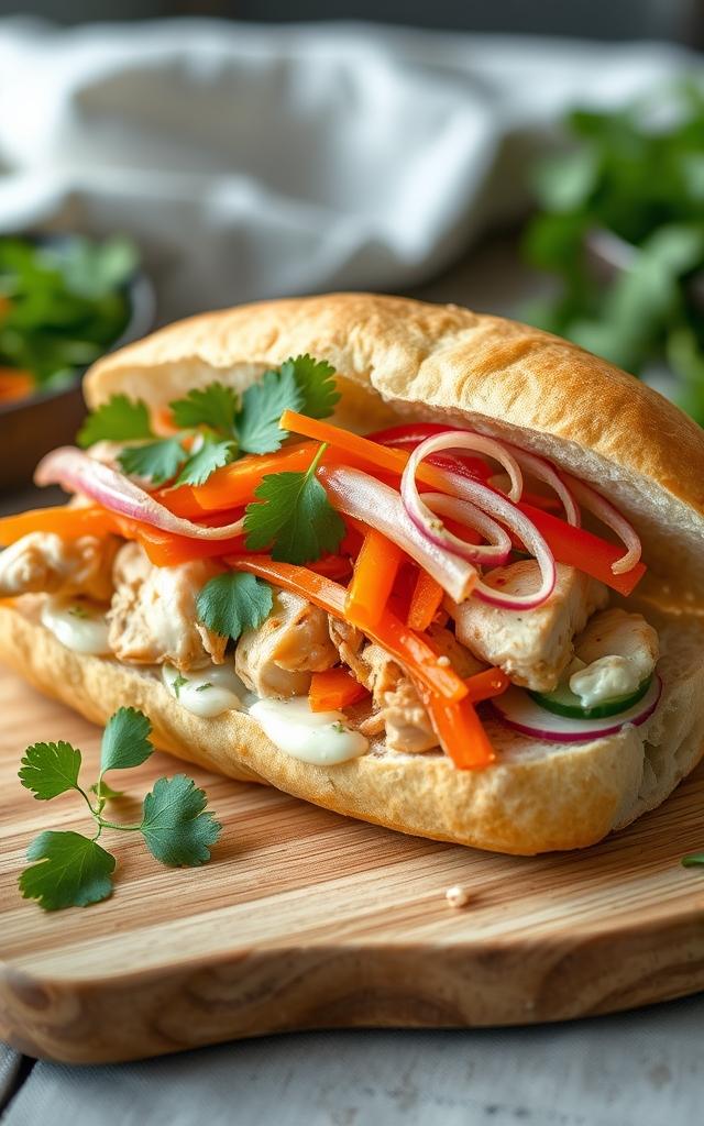 Chicken Banh Mi Sandwich