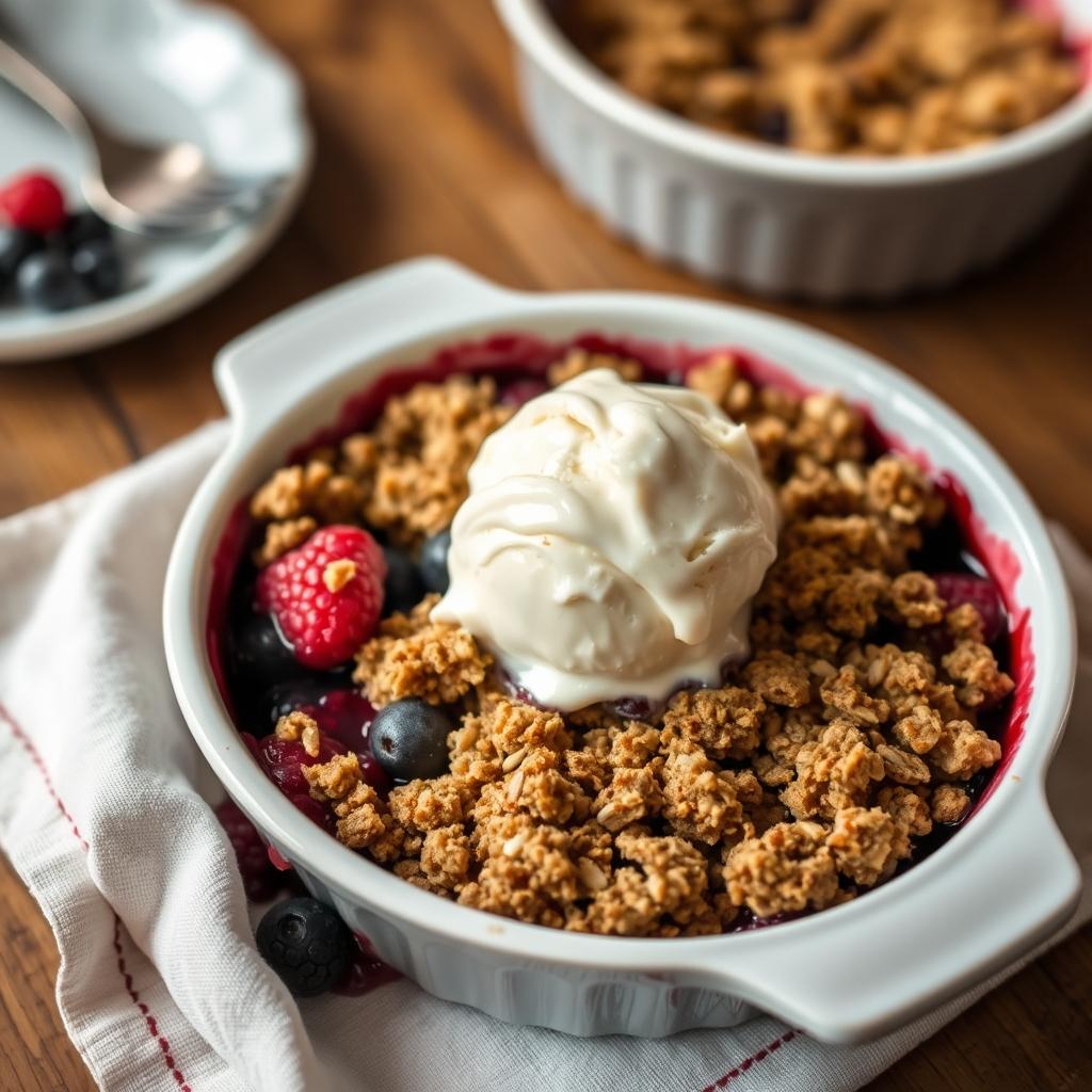 Mixed Berry Crumble with Buttery Streusel