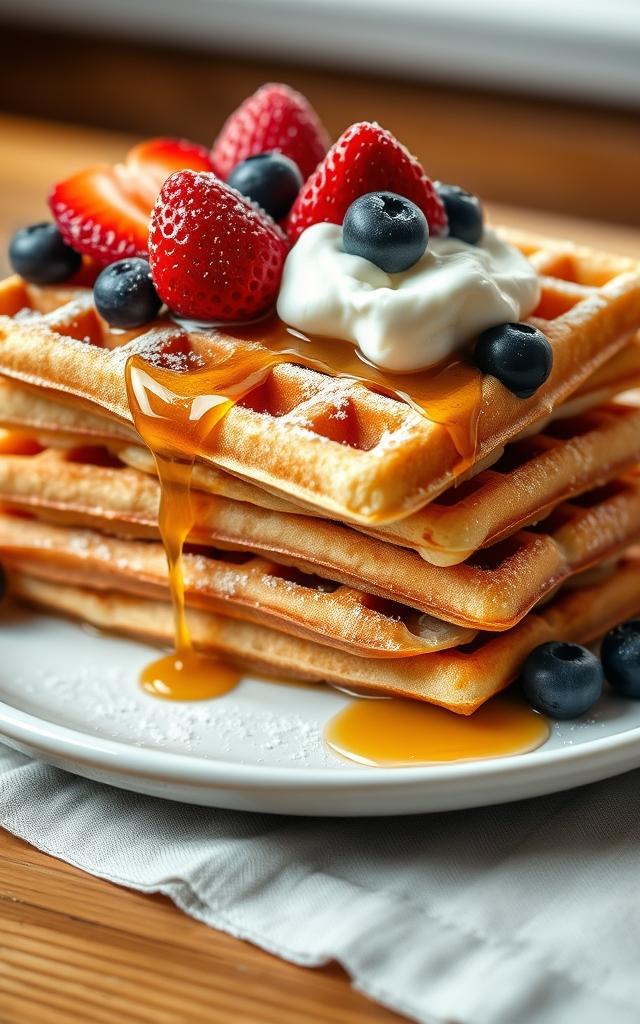 Fluffige Waffeln