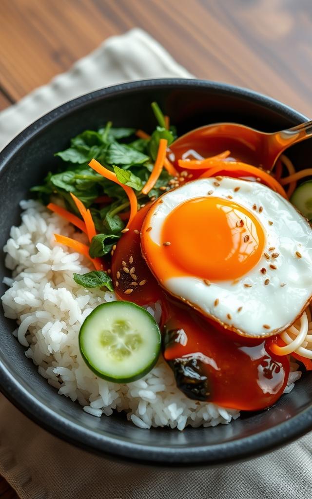 Bibimbap – koreanische Reis-Bowl