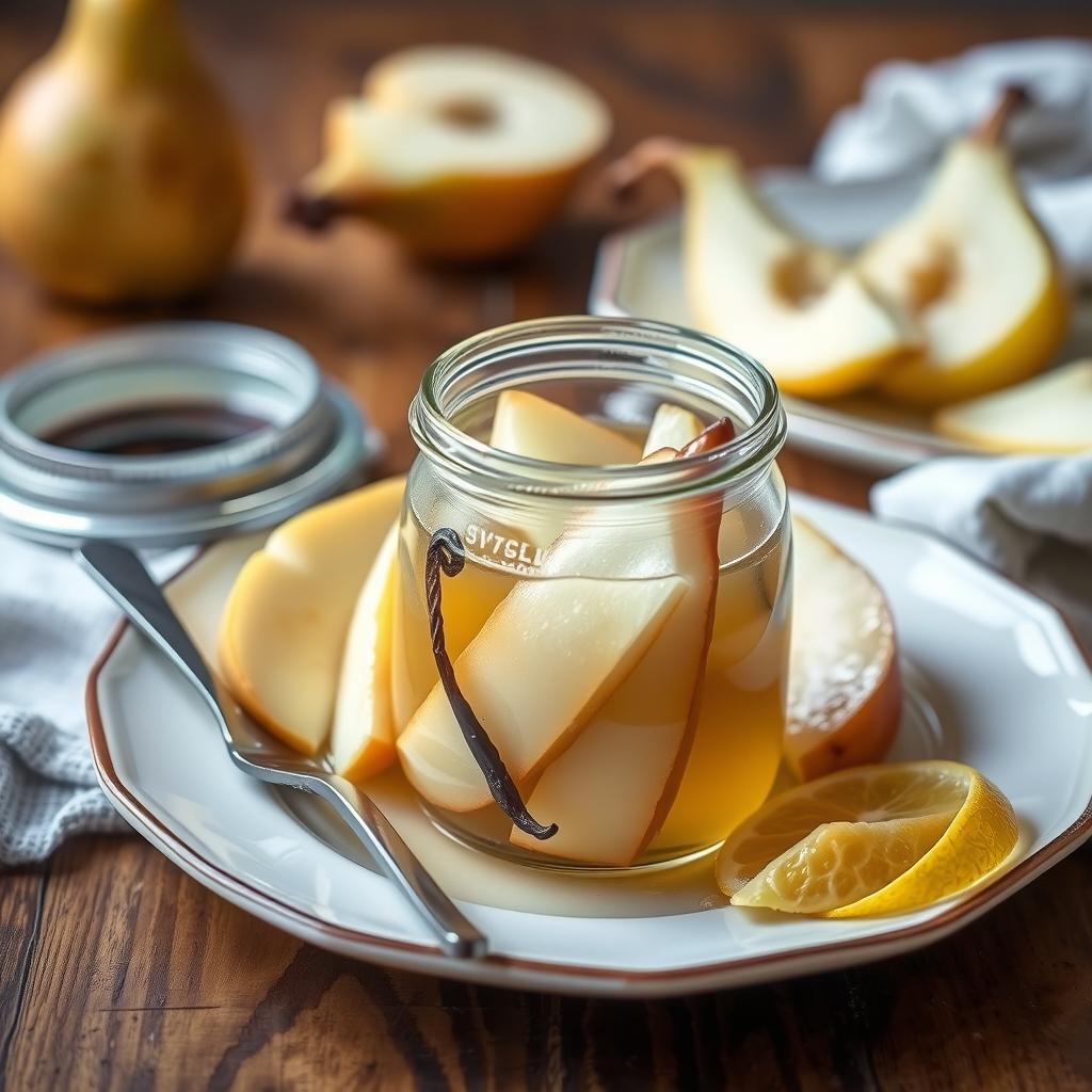 Vanilla Poached Pears