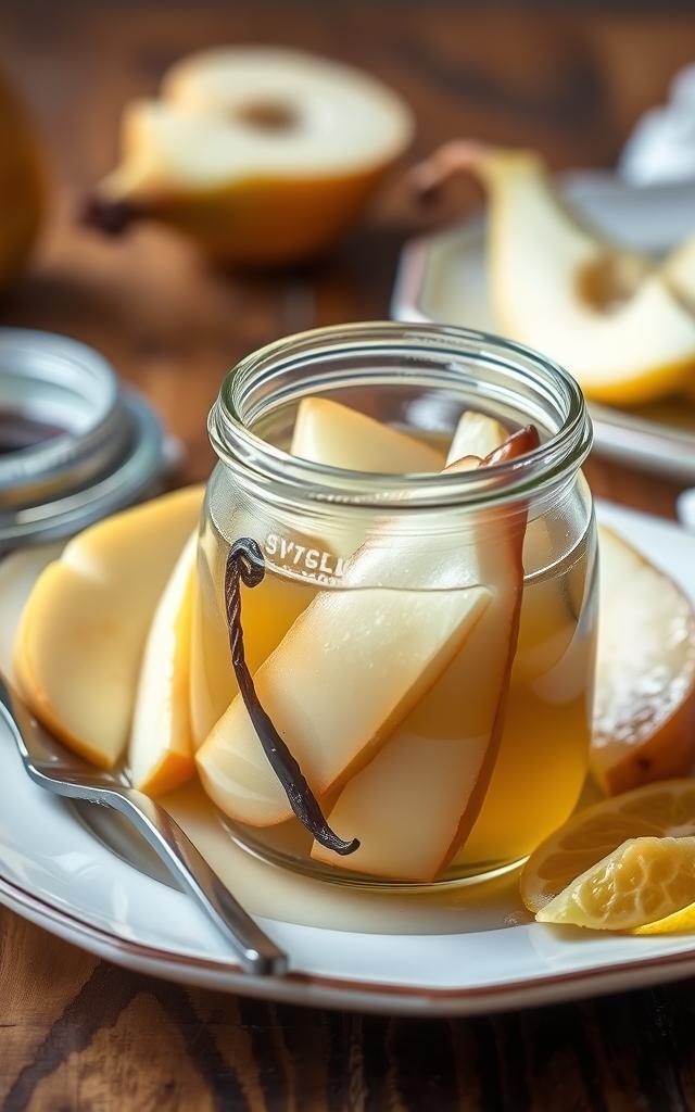 Vanilla Poached Pears