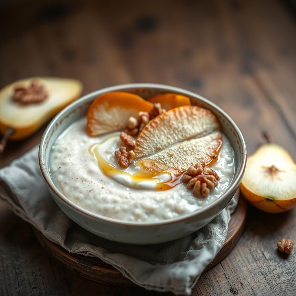 Pear Walnut Porridge