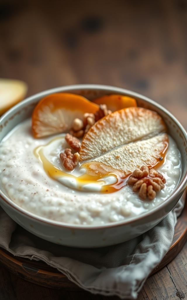 Pear Walnut Porridge