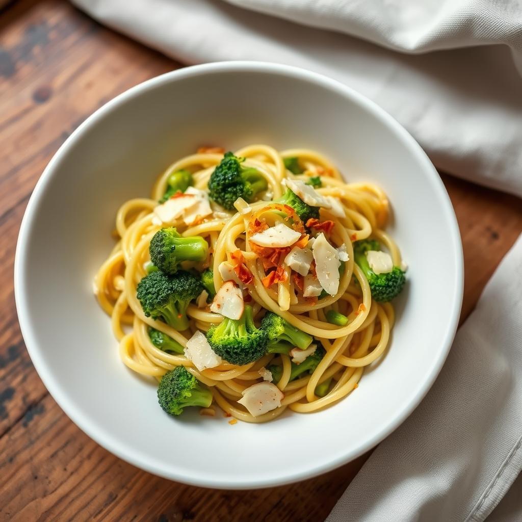 Brokkoli-Mandel-Pasta