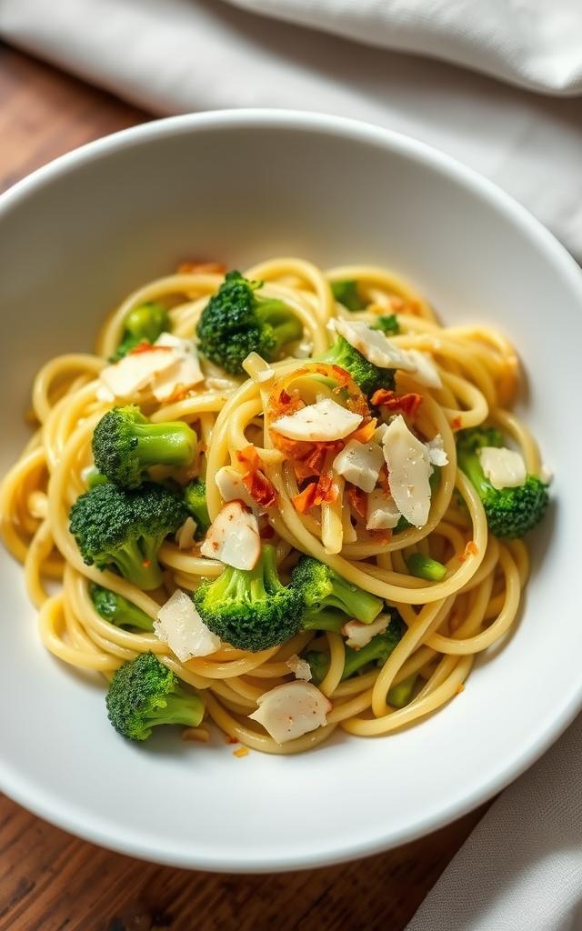 Brokkoli-Mandel-Pasta