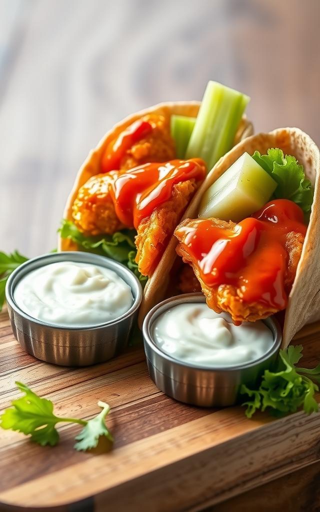 Buffalo-Chicken-Wraps