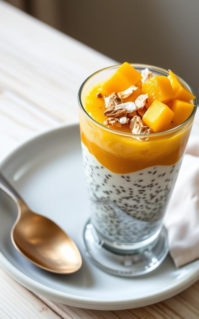 Chia-Pudding mit Mango
