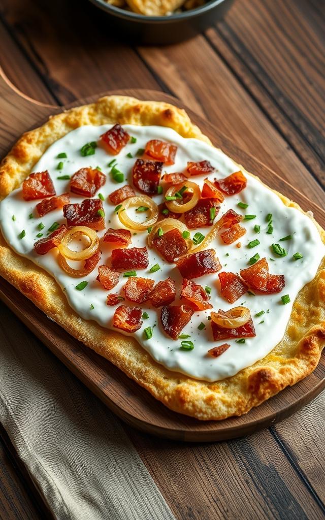 Alsatian Tarte Flambee