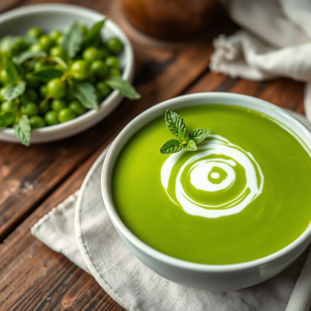 Erbsen-Minz-Suppe