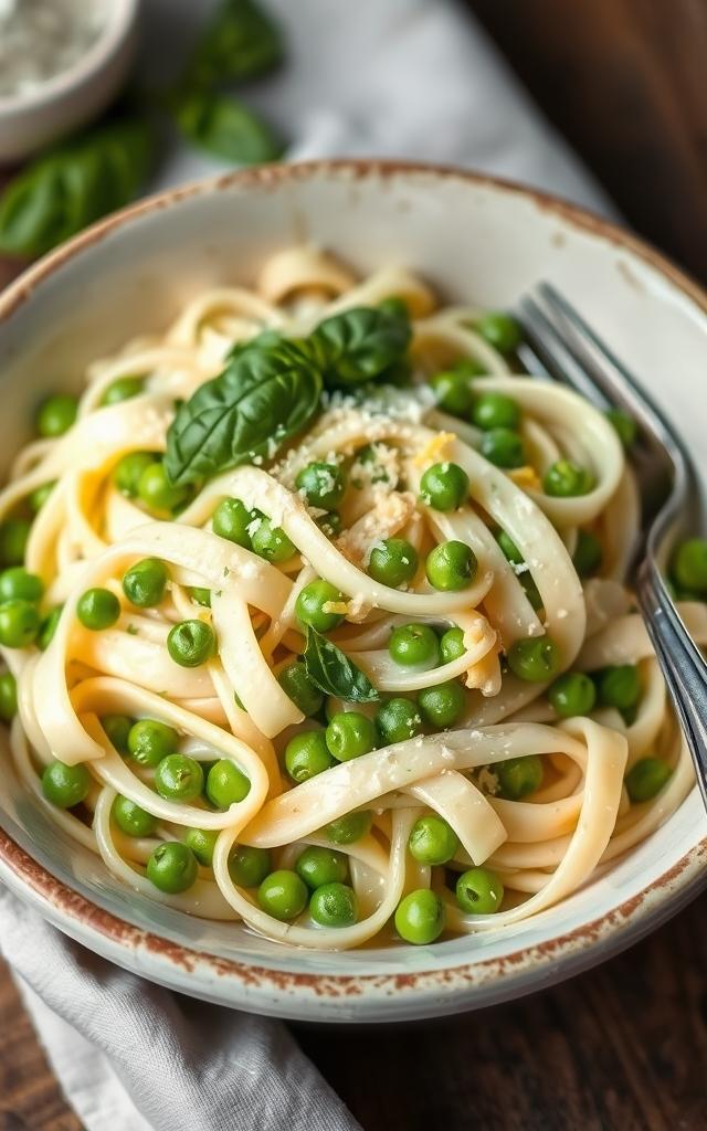 Erbsen-Zitronen-Pasta
