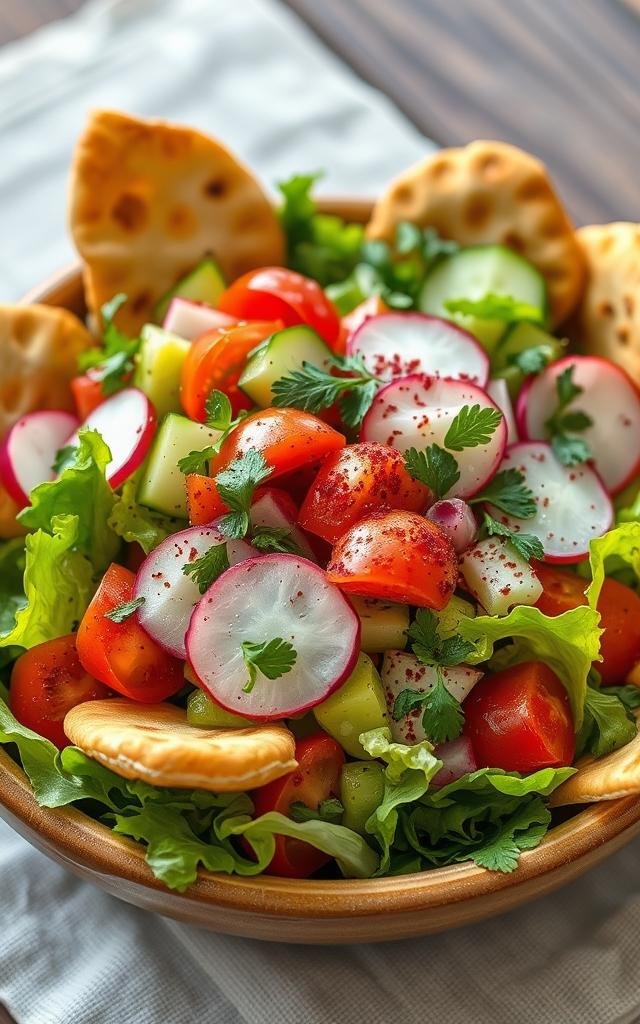 Fattoush — Lebanese Bread Salad