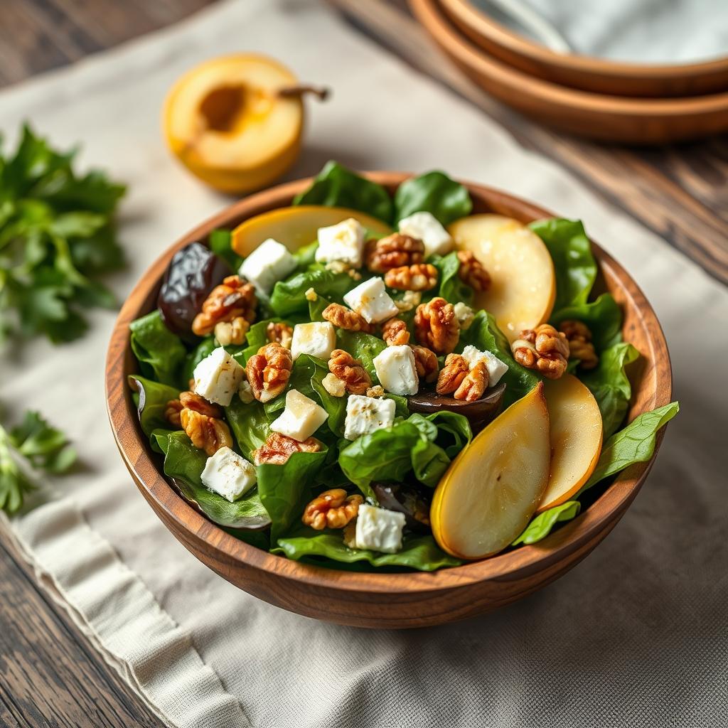 Feldsalat mit Birne und Walnuss