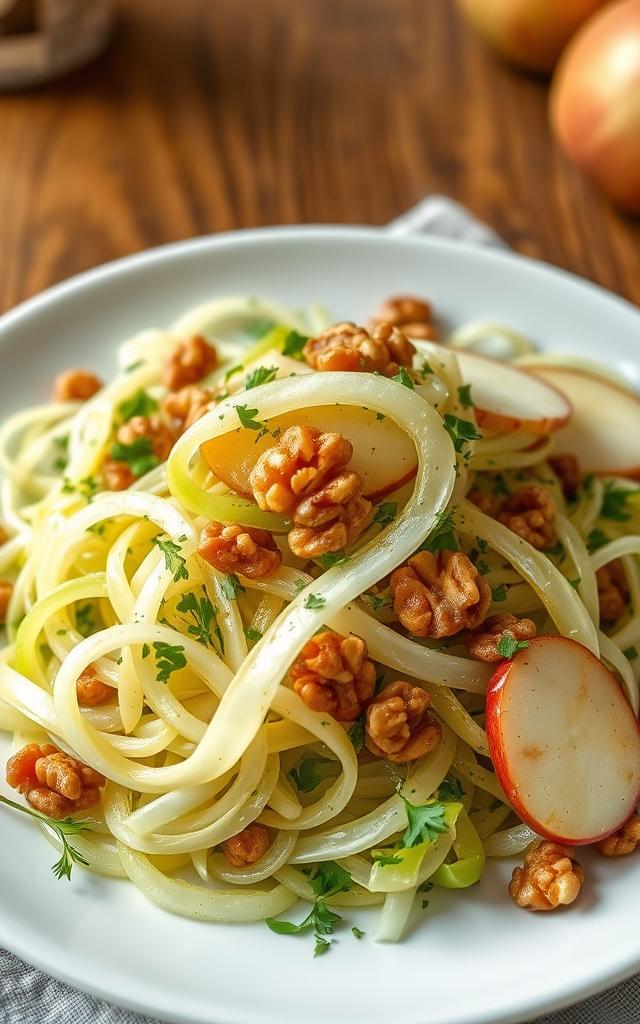 Fennel and Apple Salad with Walnuts