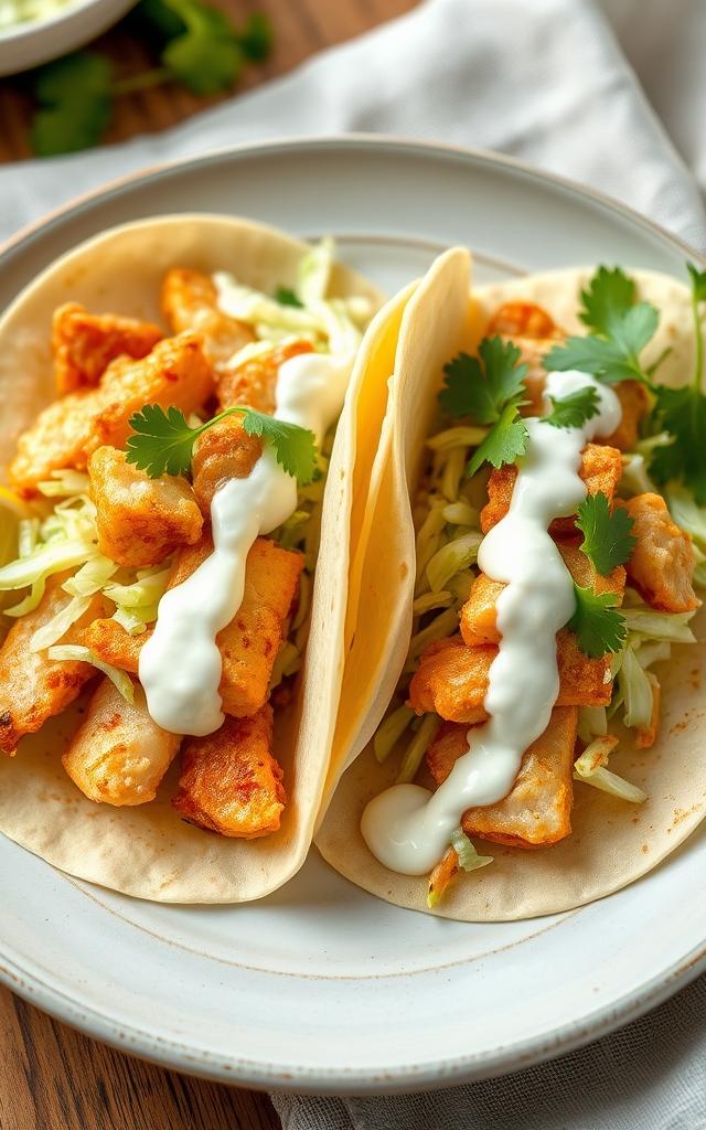 Baja Fish Tacos with Lime Slaw