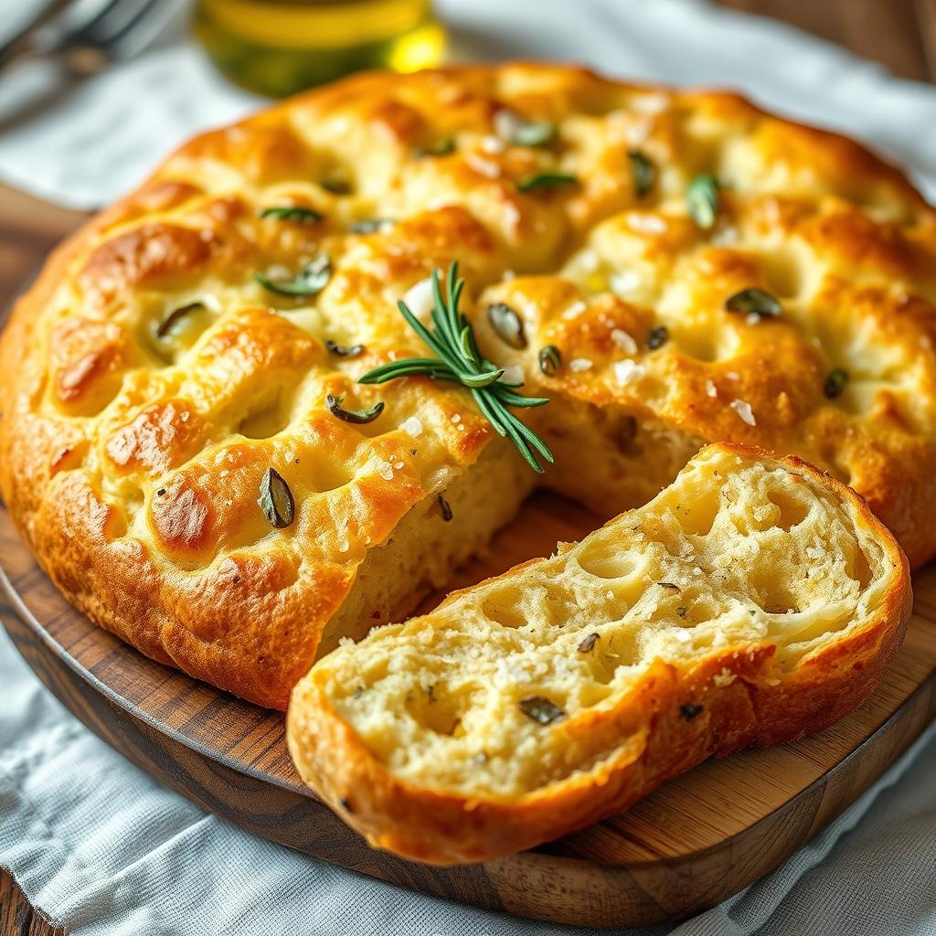 Fluffy Rosemary Focaccia