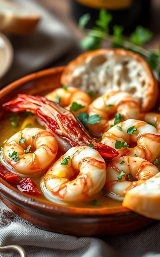 Spanish Garlic Prawns