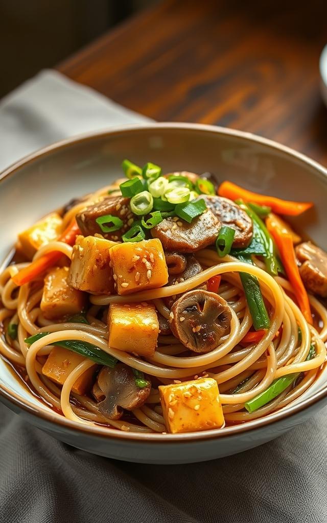 Stir-Fried Udon Noodles