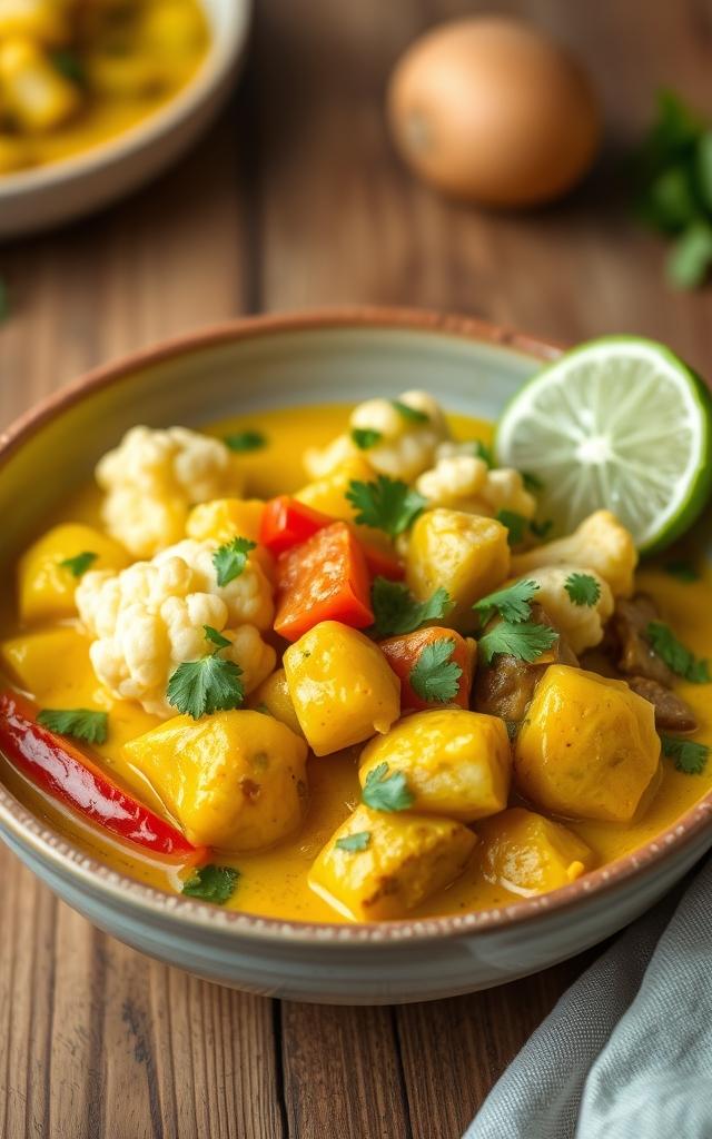 Yellow Vegetable Coconut Curry