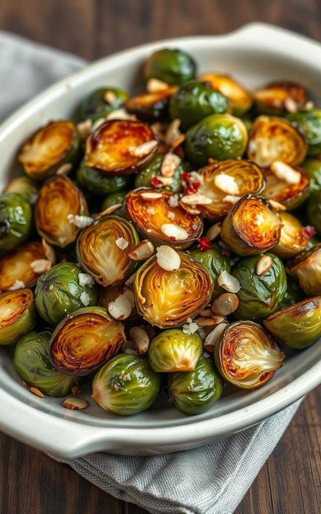 Gerösteter Rosenkohl mit Honig