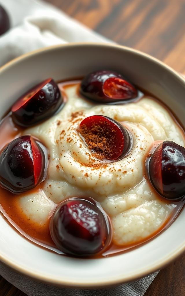 Grießbrei mit Zwetschgenröster
