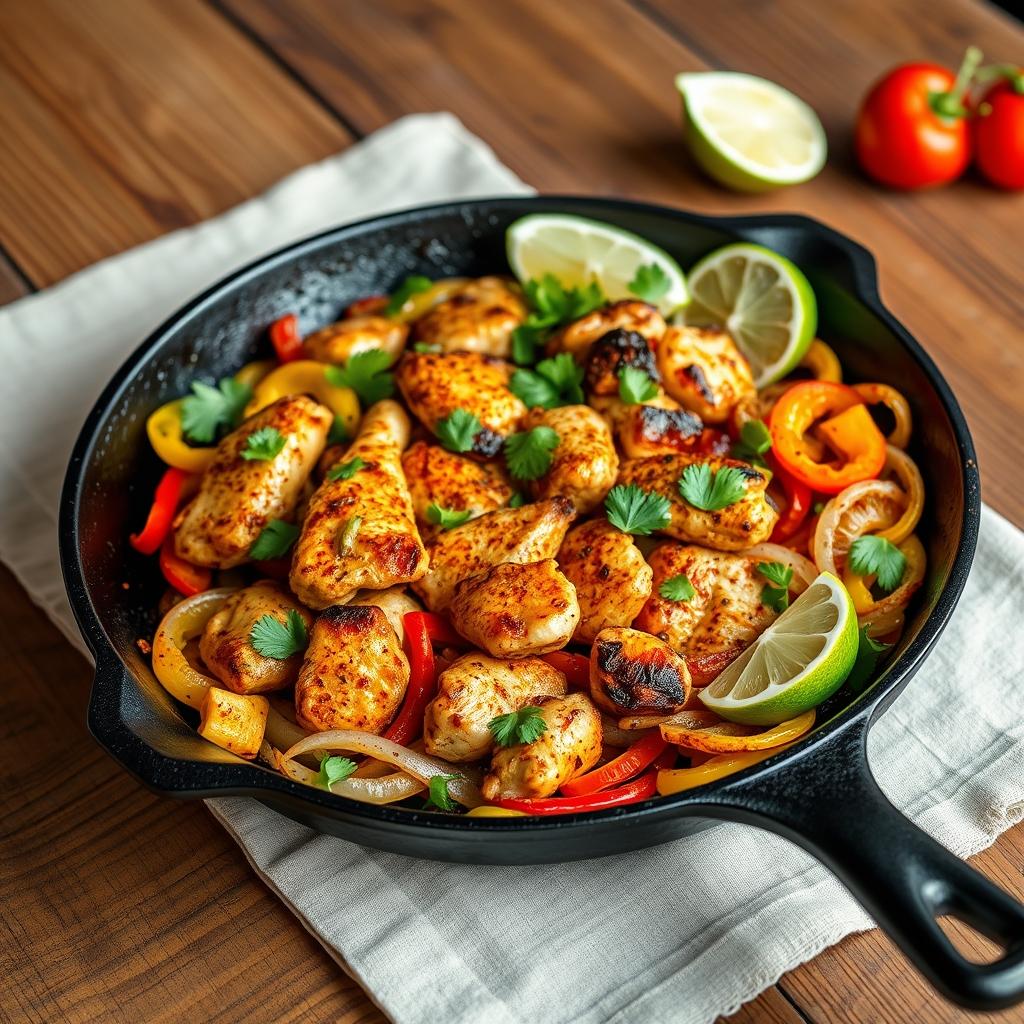 Hähnchen-Fajita-Pfanne