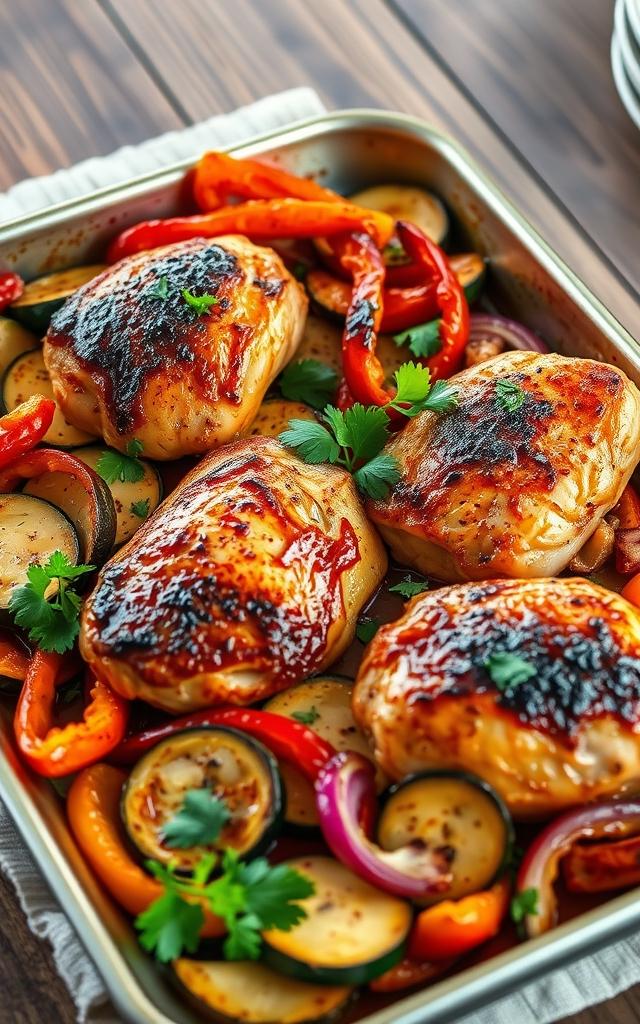 Sheet-Pan Chicken and Vegetables