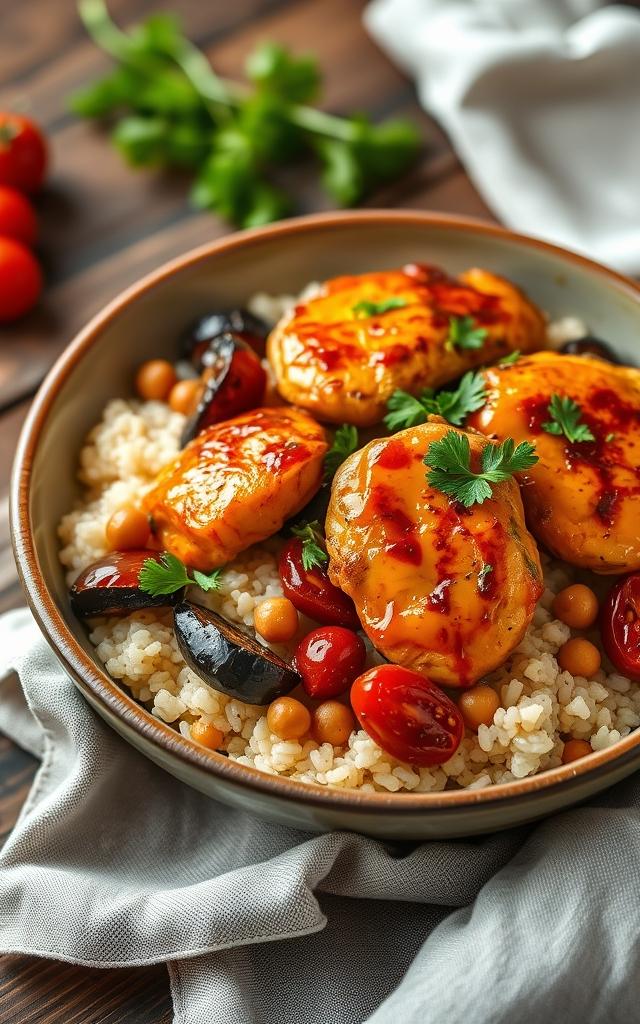 Harissa Chicken with Couscous