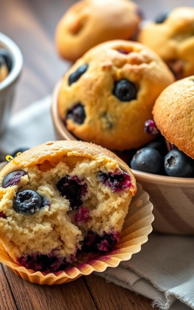 Juicy Blueberry Muffins