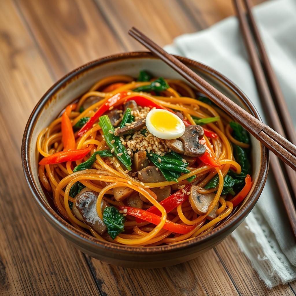 Korean Glass Noodle Stir-Fry