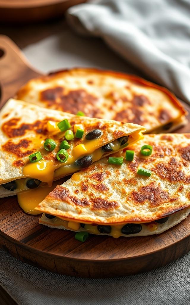 Cheese and Bean Quesadillas