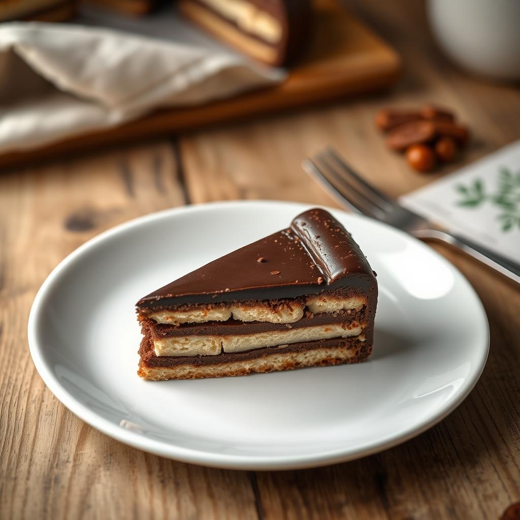 German No-Bake Chocolate Biscuit Cake