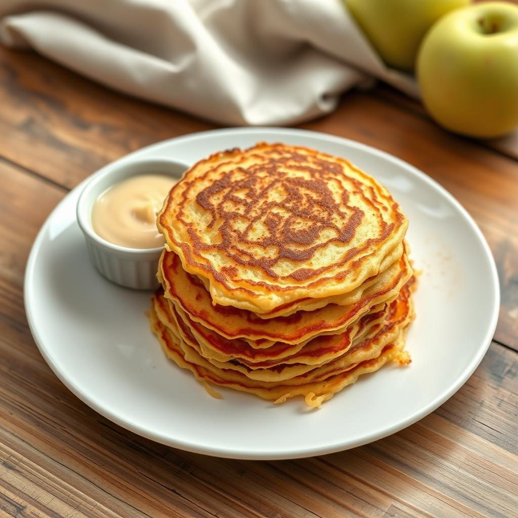 Kartoffelpuffer mit Apfelmus