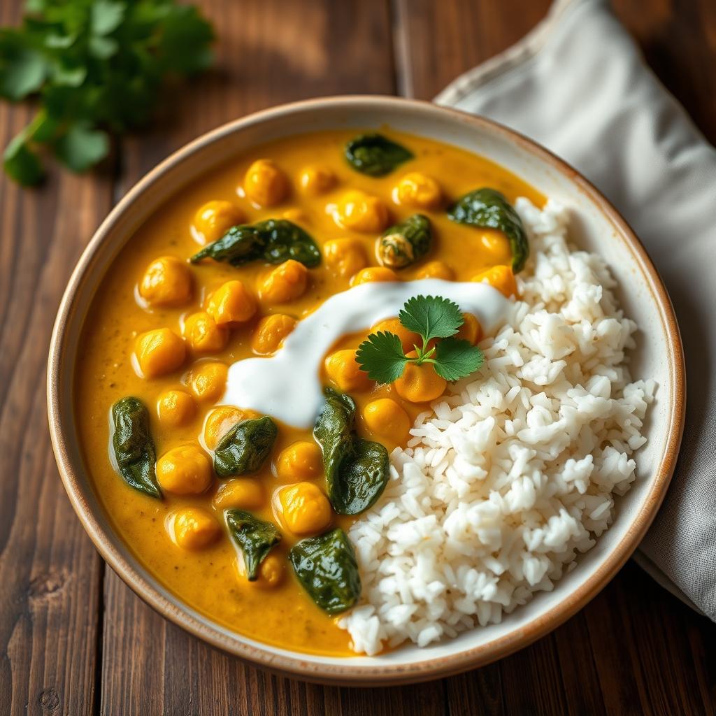 Chickpea Spinach Curry
