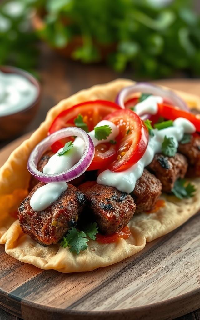 Kofte in Flatbread