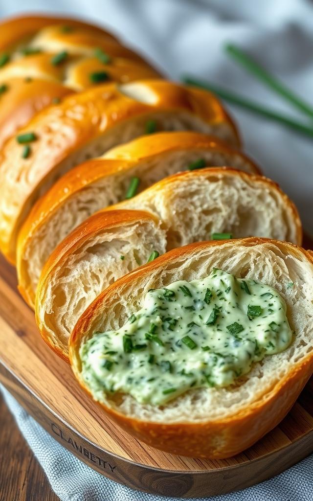 Selbstgemachtes Kräuterbaguette