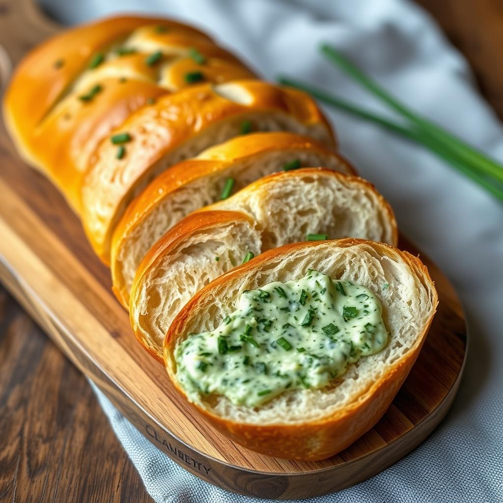 Homemade Garlic Herb Baguette