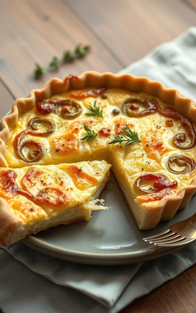 Leek Gruyère Quiche