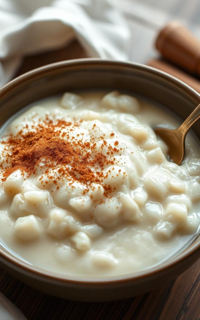Creamy Rice Pudding with Cinnamon