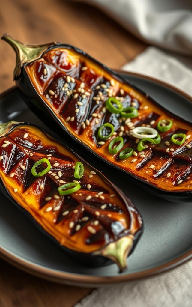 Miso Glazed Eggplant