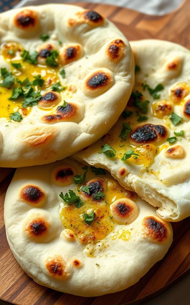 Soft Skillet Naan Bread