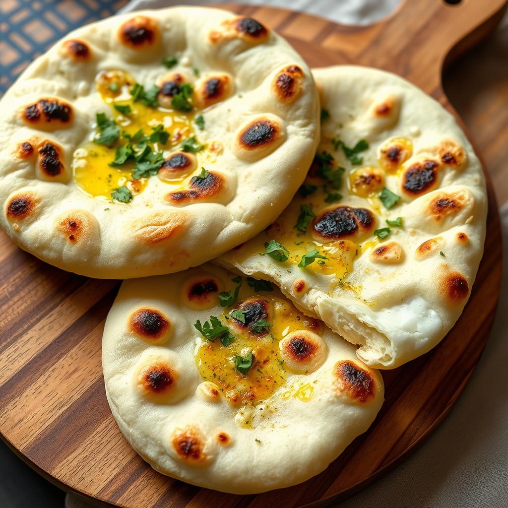Soft Skillet Naan Bread