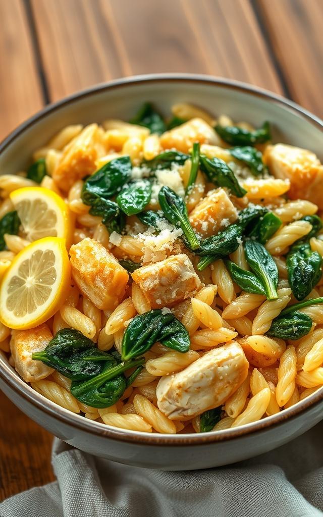 One-Pot Lemon Chicken Orzo